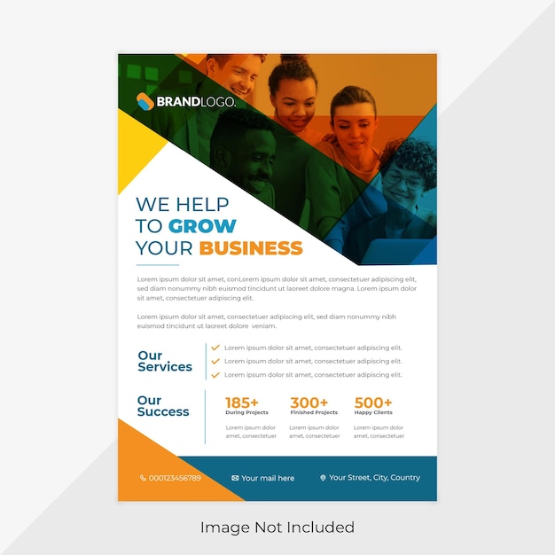 Modern corporate business flyer template