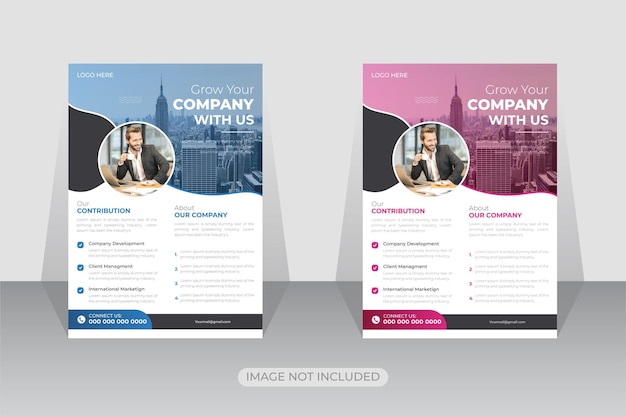 Modern corporate business flyer template