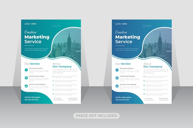 Modern corporate business flyer template