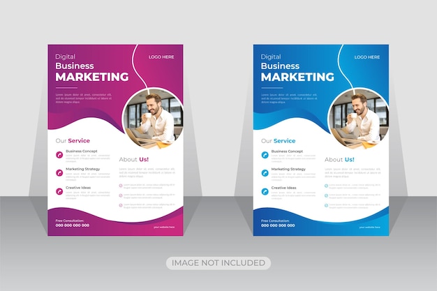 Modern corporate business flyer template