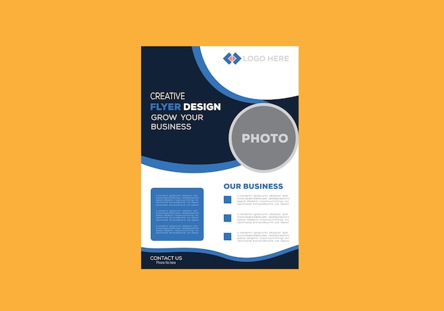 Vector modern corporate business multipurpose flyer layout design