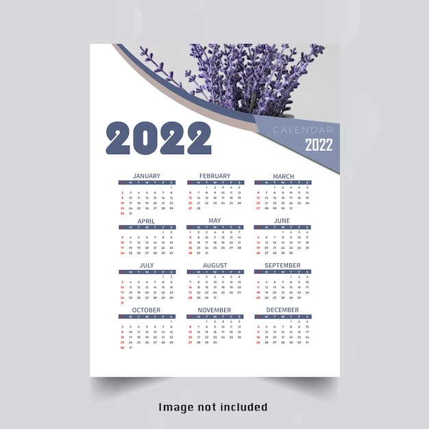 Modern corporate calendar 2022 template