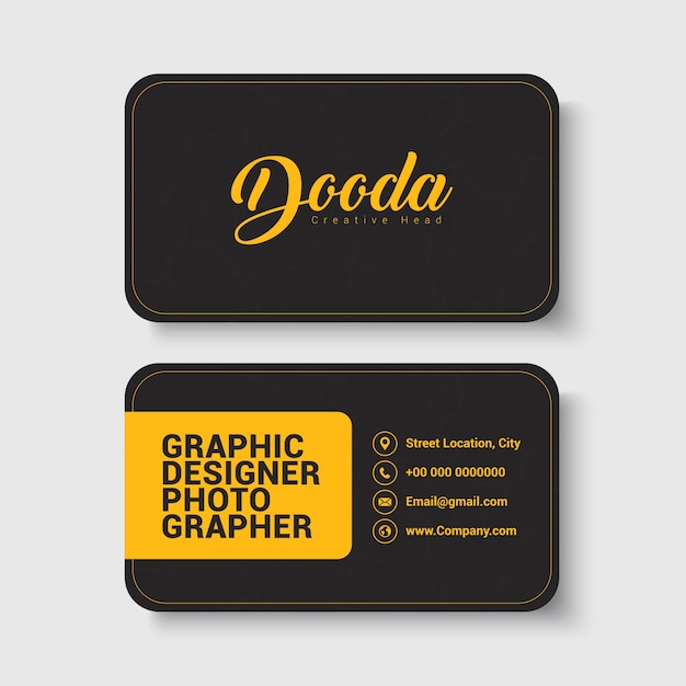 Modern corporate card