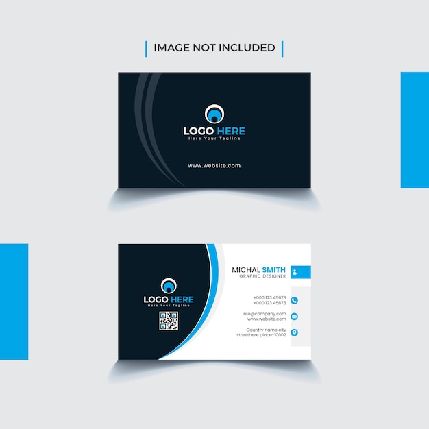 現代の企業の創造的な名刺テンプレートデザイン