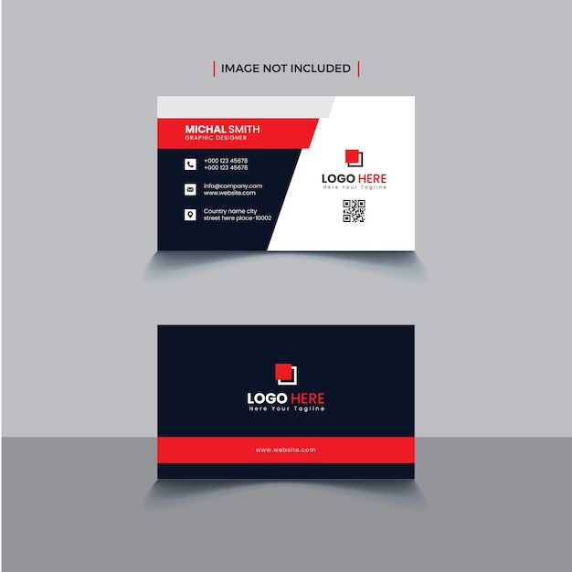 Modern corporate creative business card template design