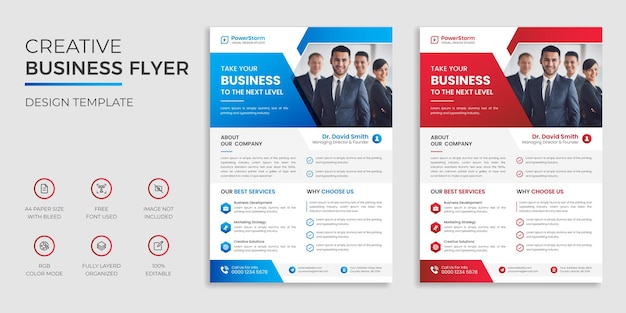 Vector modern corporate digital marketing agency business company flyer and brochure cover page template