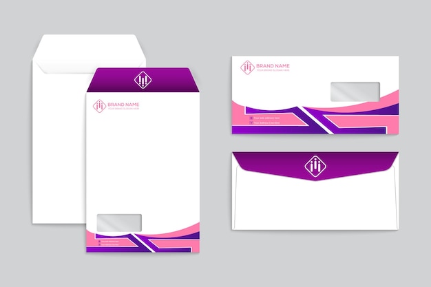 Modern corporate envelope template