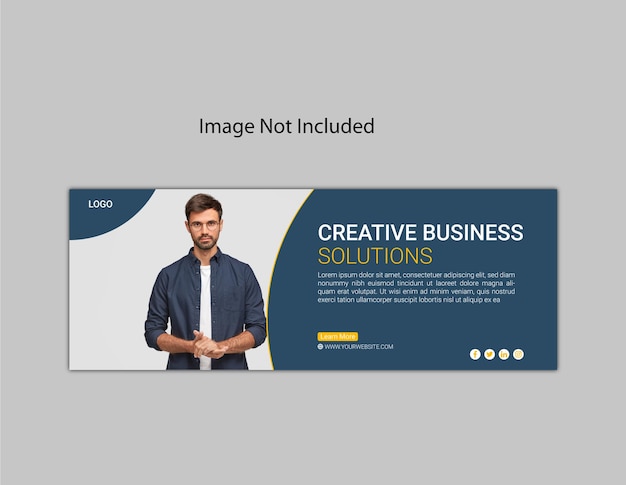 現代の企業のFacebookカバーバナーテンプレート
