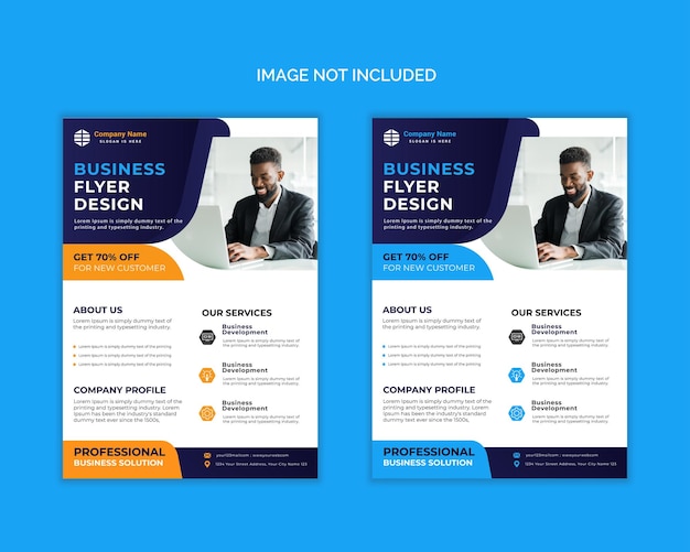 Modern corporate flyer template