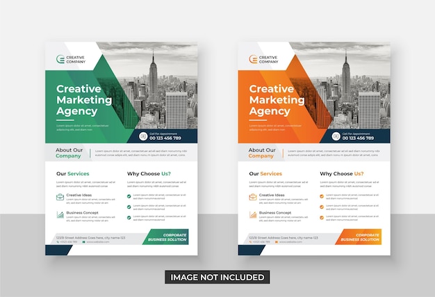 Modern corporate flyer template