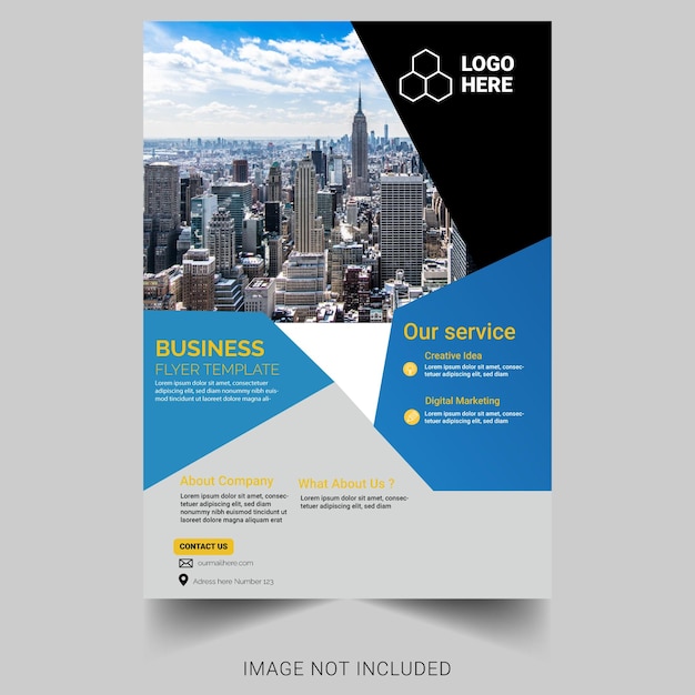 Modern corporate flyer template