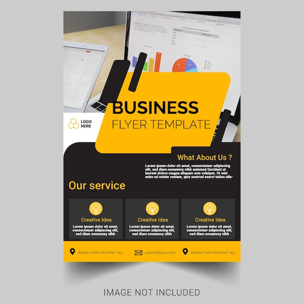 Modern corporate flyer template