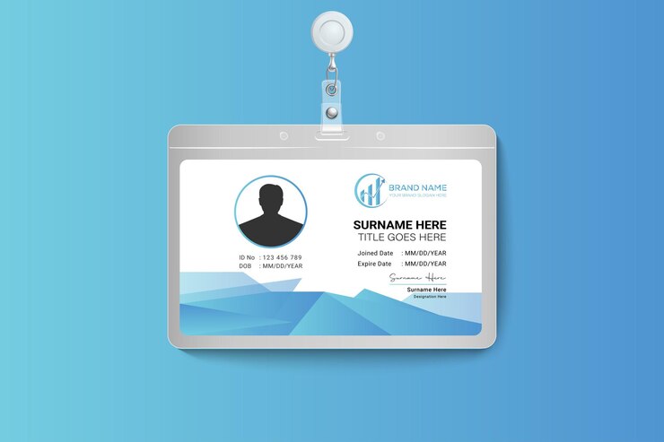 Vector modern corporate id card template design