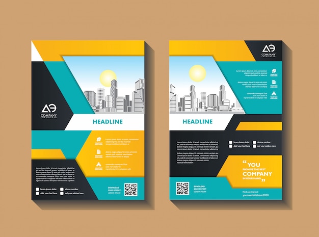 Modern corporate informative flyer template