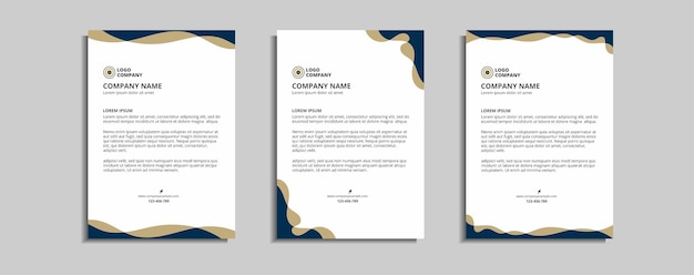 modern corporate letterhead template design