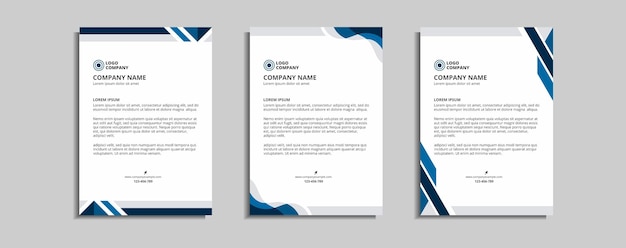 modern corporate letterhead template design