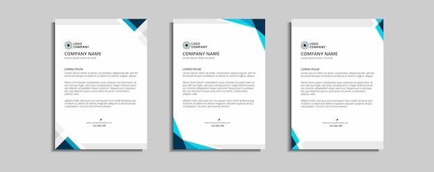 modern corporate letterhead template design