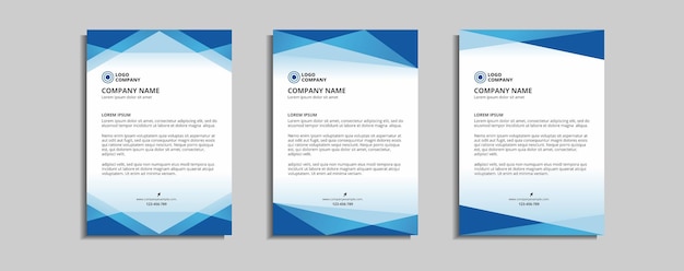 Modern corporate letterhead template design