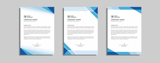 Vector modern corporate letterhead template design