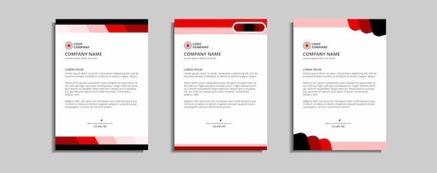 Modern corporate letterhead template design