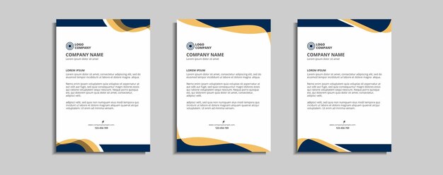 modern corporate letterhead template design