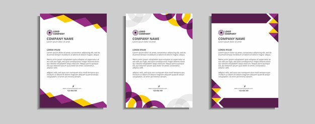 modern corporate letterhead template design