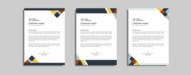 modern corporate letterhead template design