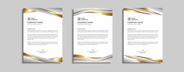 modern corporate letterhead template design