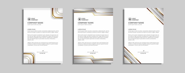 Modern corporate letterhead template design