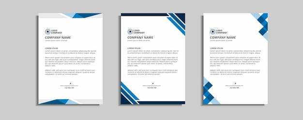 Modern corporate letterhead template design