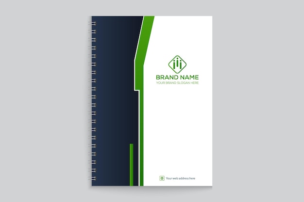 Modern Corporate notebook cover design template
