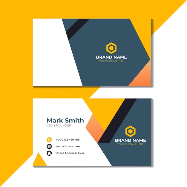 Modern corporate professional business card