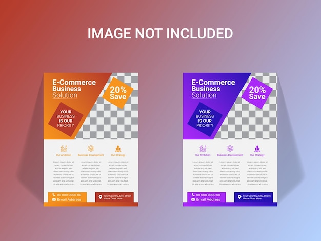 modern corporate real estate flyer design