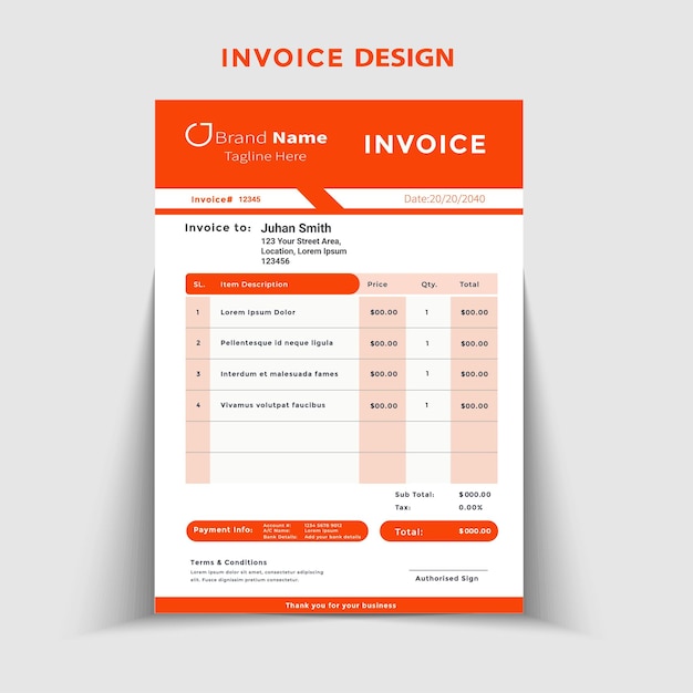 Modern corporate relative invoice theme with pet and invoice template design