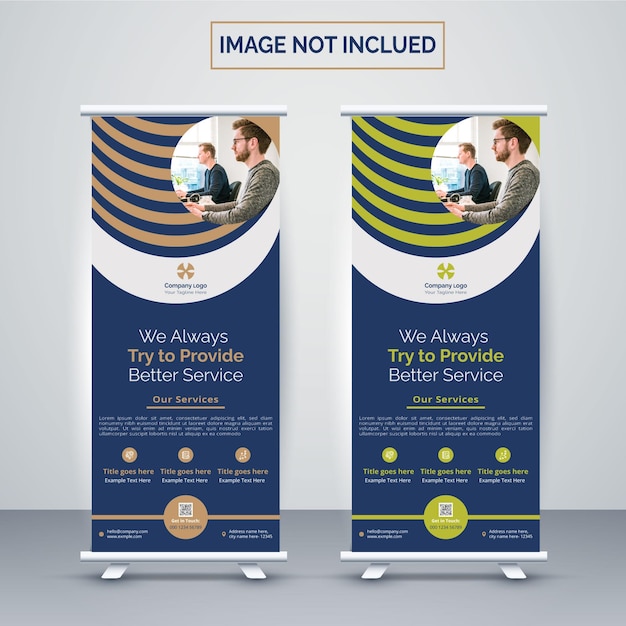 Modern corporate Roll up Banner Design