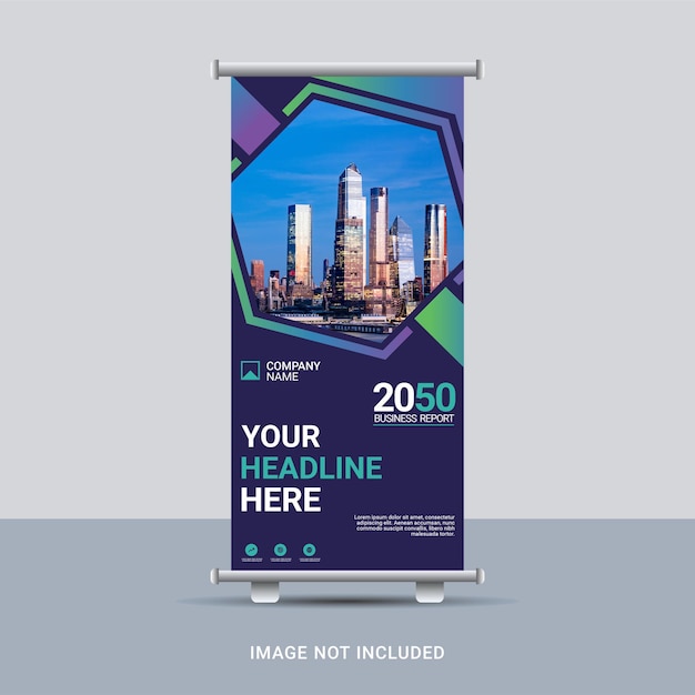 Modern Corporate roll up banner