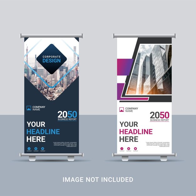 Modern Corporate roll up banner