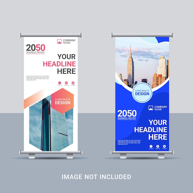 Modern Corporate roll up banner