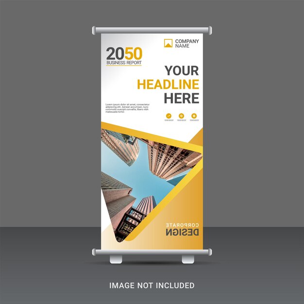 Vector modern corporate roll up banner