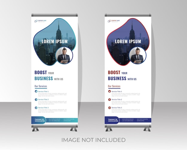 Modern corporate roll up design