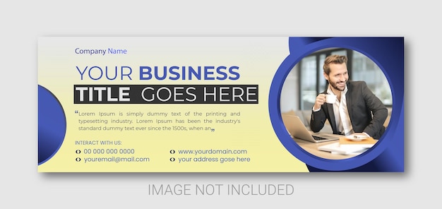 Modern Corporate Social Media Cover Template Design