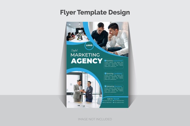 Modern corporative flyer design