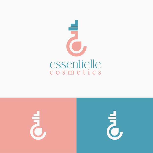 Vector modern cosmetisch logo-ontwerp