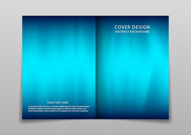 Modern cover template with gradient design