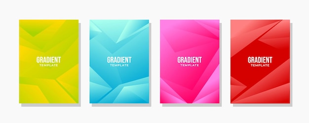 Современные обложки Градиентный дизайн шаблона