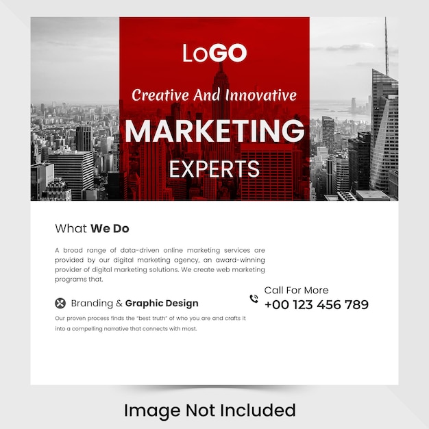 Вектор Современный креативный и уникальный дизайн корпоративных плакатов для социальных сетей