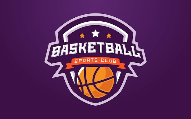 Modern and creative basketball club logo for sports team