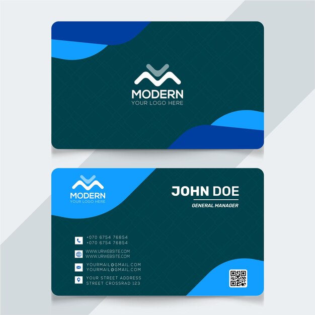 Modern creative business card design