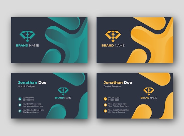 Vector modern and creative business card design