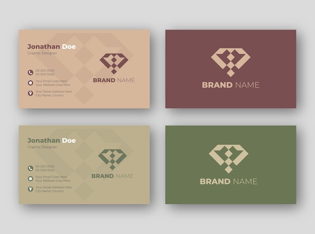 Vector modern and creative business card design